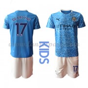 Camisetas De Futbol Niños Manchester City De Bruyne 17 Primera Equipación 2020-21..